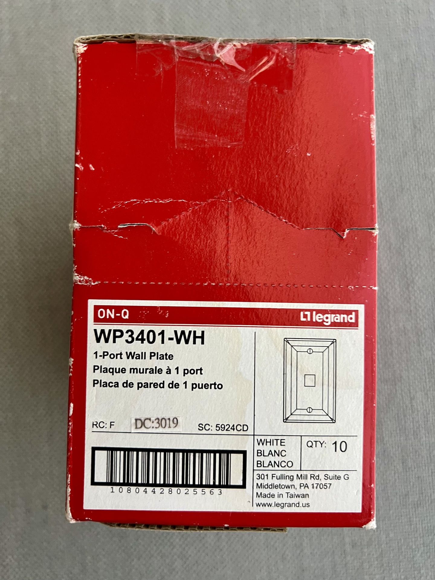 Cat 5 Cable Connector wall plate $10 Box