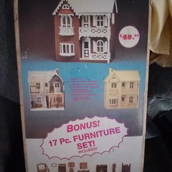 Vintage 1989 USA made "Whitney All Wood Doll House "