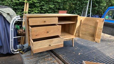 Wooden storage cabinet
