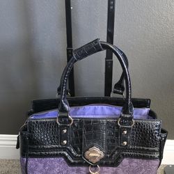 Rolling Laptop Bag for Women - THE CONTESSA Purple Laptop Briefcase With Wheels