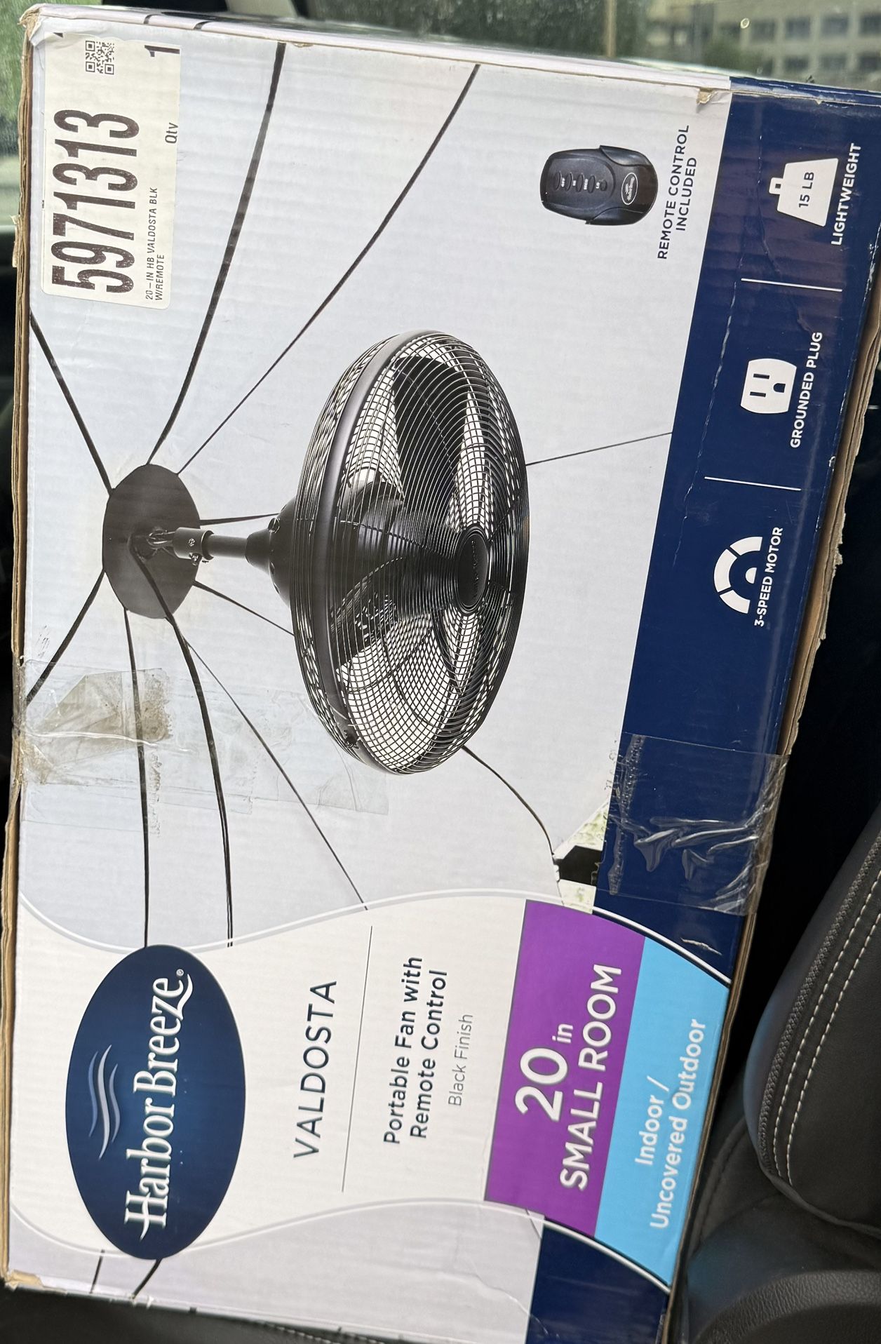 Portable Fan With Remote