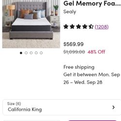 Sealy California King In A Box. $200