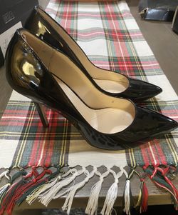 Black Patent Pump Heels Boutique 9 Size 10