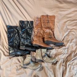 3 Pairs of Size 9 Women's Boots