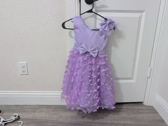 Purple spring dress
