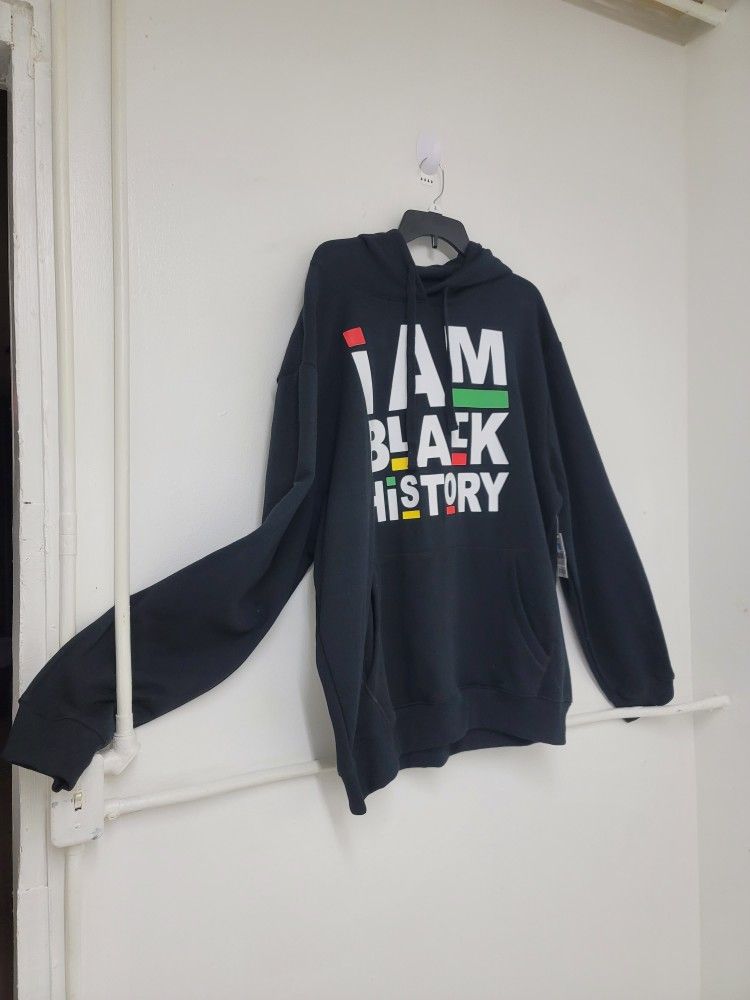 MENS NEW  BLACK HOODIE 3X
