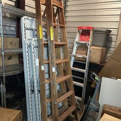 Scotty’s 8 Ft Wooden Ladders (2)