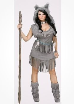 Fun World Adult Wolf Dancer Women’s Costume S/M 2-8 - NEW!