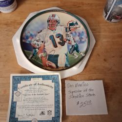 Dan Marino  Collectable  Plates Lot Of 6