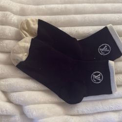 Louis Vuitton Black And White Socks 