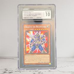 CGC 10 - Orgoth The Relentless BLC1-EN016 Silver Ultra Rare 1st Ed. Graded Yugioh! Card