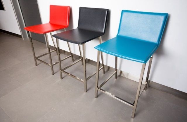 CB2 Counter Height Stools In Bauhaus Style 