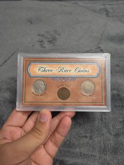 Three Rare Coins Set – Buffalo, Indian Cent, Liberty Nickel