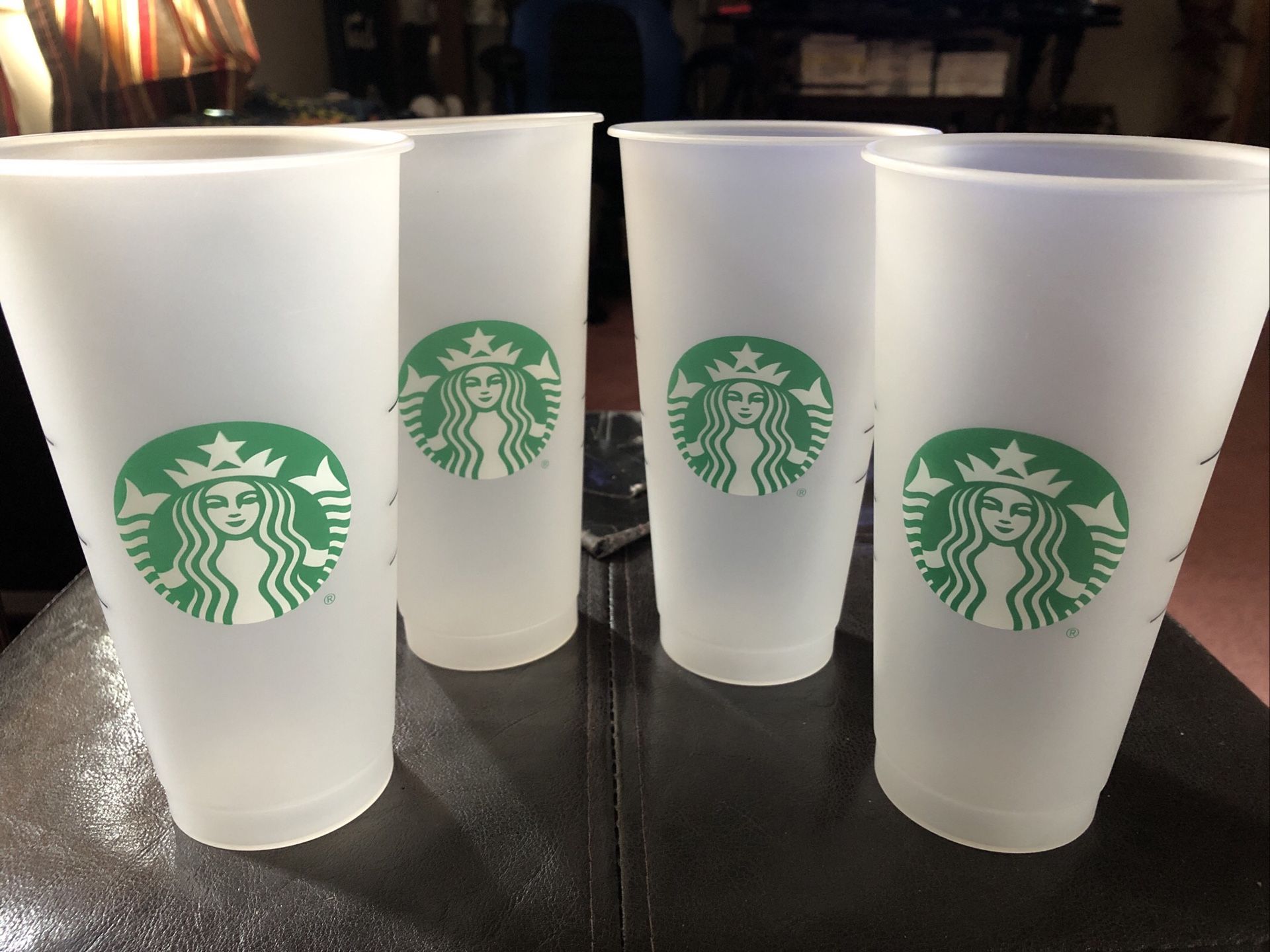Starbucks Serving Cups. Set Of Four, 24oz. No Lids
