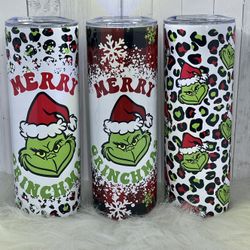 Holiday Grinch Tumblers