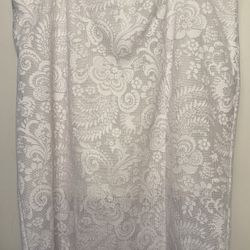 Alfani White Floral Lace Midi Skirt