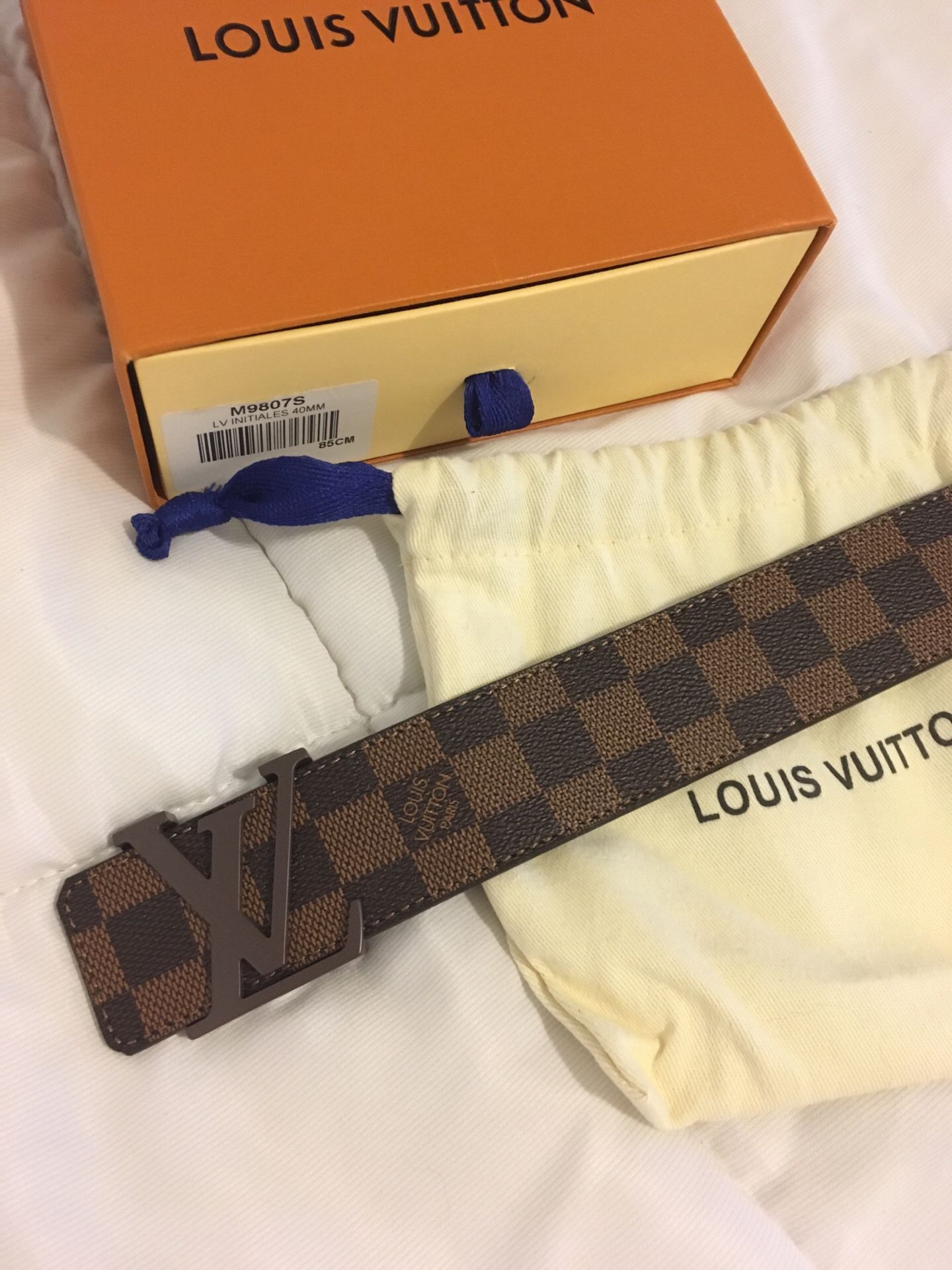 Louis Vuitton brown belt size 28-30