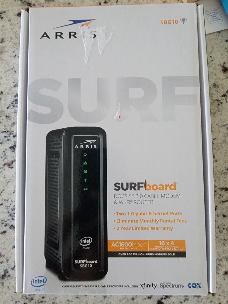 Arris Surfboard SBG10 3.0 Cable Modem & Wi-Fi Router 