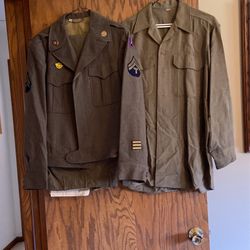 WW ii Uniform (jacket and Pants) 39L, And long sleeve Shirt (15.5 x33) for sale  $50  ((contact info removed))