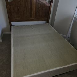 Queen Headboard W/ Metal Frame & Tall Dresser