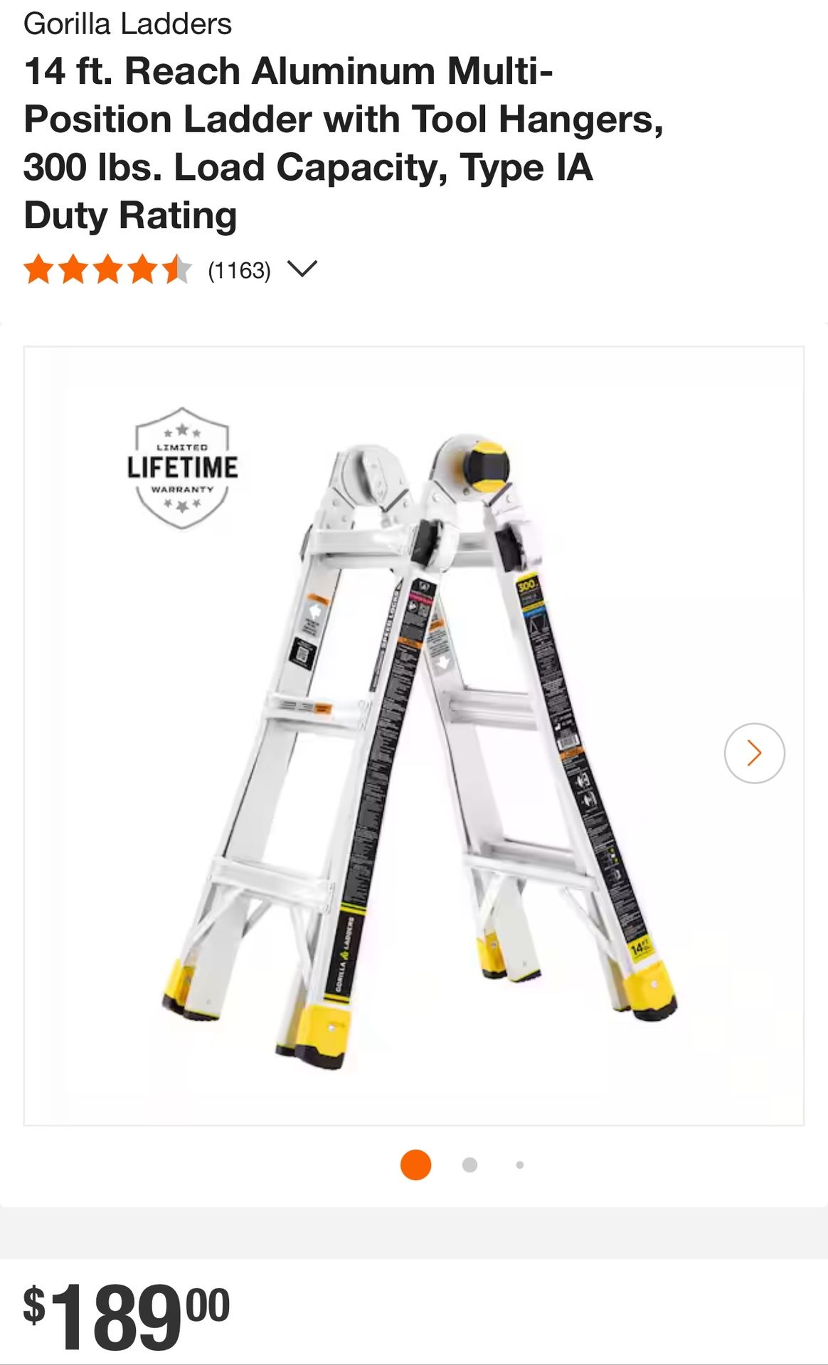 Gorilla Ladder - Brand New