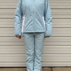 Columbia light blue ski set