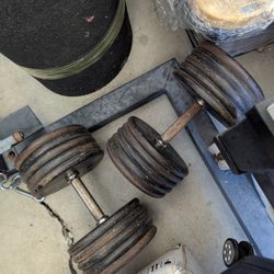 105 Pound Dumbbells