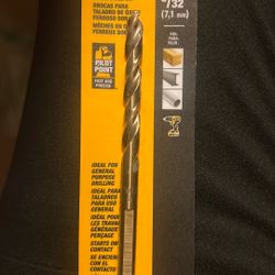 DEWALT DW1918   9/32”Inch Gold Ferrous Oxide Pilot Point Twist Drill Bit