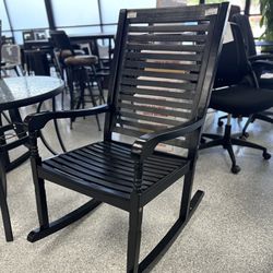 Wooden Rocking Black Chairs (2 Available )