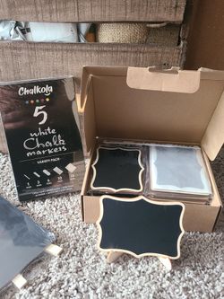 Brand New Mini Chalk Boards and Pens