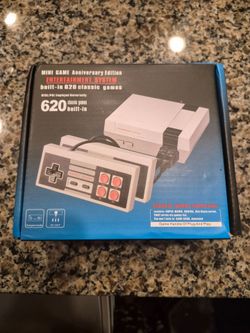 Mini Retro TV Game Console Classic 620 Games Built-in W/ 2 Controller