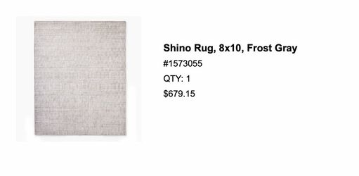 West elm rug 8 by 10