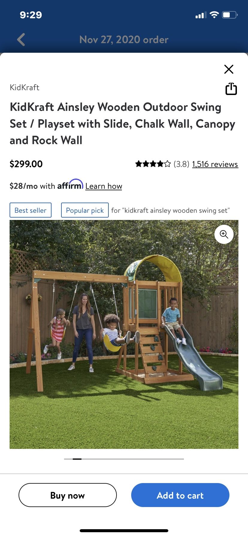 Kid Kraft Swing Set