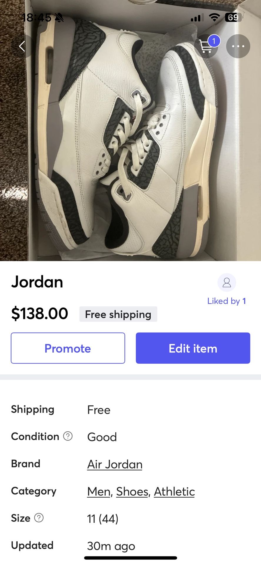 Air Jordan 3 “Cement Grey”
