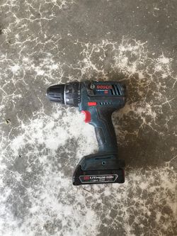 Bosch drill and battery