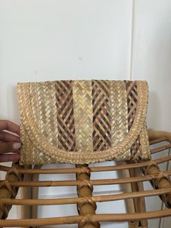 Woven Clutch - Natural