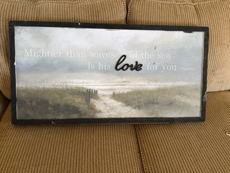Psalm 93:4 Beach Scripture Wall Art