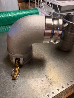 4 inch female to 3 inch male camlock fitting