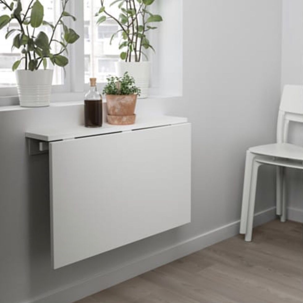 IKEA Norberg wall-mounted table