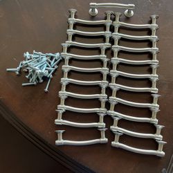 21 Satin Nickel Cabinet Handles- $15.