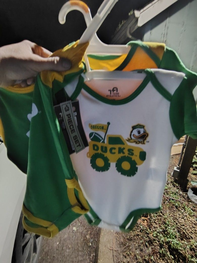 3 Pack Of Oregon Duck Onsies 12 Months