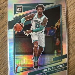 2021-22 Panini Donruss Optic Miles Bridges Silver Holo Prizm #107