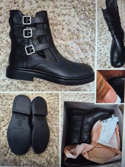 Franco Sarto Leather Boots Size 10