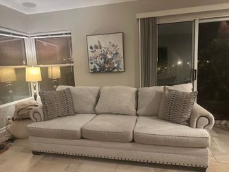Ivory Beige Couch from Living Space