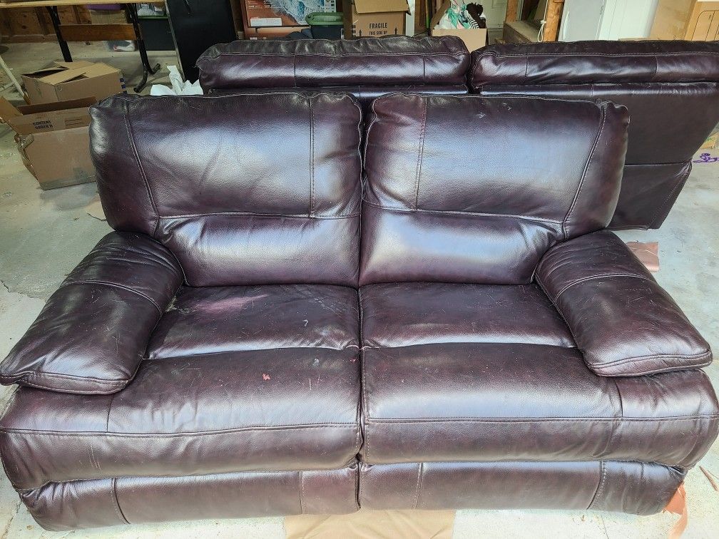 Leather Couch Set