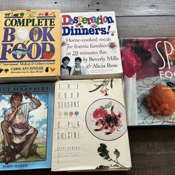 5 Cookbooks Including Blue Strawberry