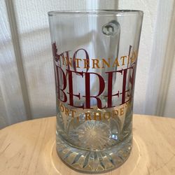 Vintage Glass Mug International Oktoberfest Rhode Island 6.5”