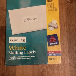White Mailing Labels