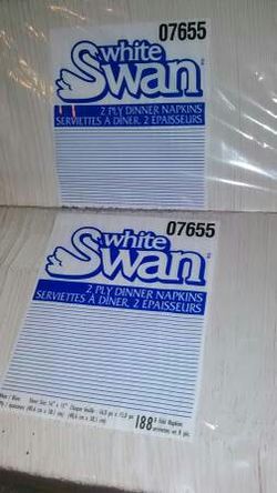 (5 Pks.) Dinner Napkins! 2 ply. 188 Ct. Per pk.