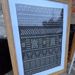 24×30 Geo Print Wall Art